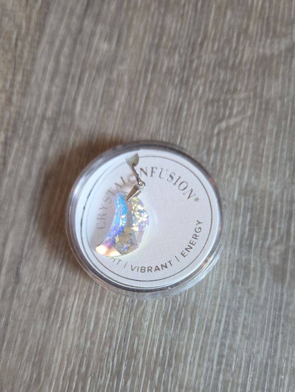 Alex And ANI Swarovski Iridescent Crescent Moon Charm - White & Rainbow AB